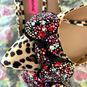 Betsy Johnson red heel shoe.